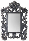 Fiorentino Specchio Shabby Chic Muro 130cm da Appendere Antico Nero