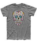 T-shirt uomo TESCHIO MESSICANO antichizzato mexican skull tattoo old school