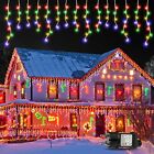 Luci di Natale da Esterno, GYLEFY 10M Luci Natale Esterno Cascata 400 LED (l6I)