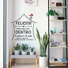 wall stickers adesivo murale personalizzato nomi famiglia love home casa b0080