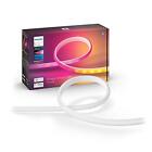 (TG. 2 m) Philips Hue White and Color Ambiance Gradient Lightstrip, Striscia Led