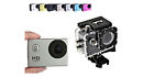 Fotocamera Sport Impermeabile Videocamera HD 1080p Kit Accessori ActionCamera