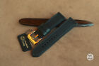 24 mm Cinturino artigianale nero Pam Italy Black Leather Handmade Watch Strap