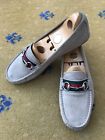 Gucci Loafers Suede Shoes Horsebit Driver Beige Web Green Red UK 8 US 9 42 Mens