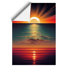 Sunset Airbrush Wall Art Print Framed Canvas Picture Poster Decor Living Room