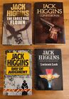 BOOK - Jack Higgins X4 Hardbacks Bundle Lot #2 Day Of Judgment Eagle Has Flown