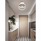 Lampadario da soffitto led 22w doppio cuore lampada luce con cristallo moderno