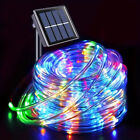 Luci Di Natale Catena 100 LED ad Energia Solare 12mt Esterno Multicolor Tubo
