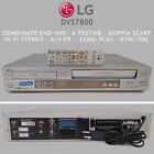 👍VIDEOREGISTRATORE COMBINATO DVD/VHS LG DVS7800 LETTORE VCR CASSETTE COMBO.