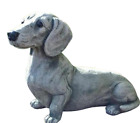 Statua Cane in Resina da Giardino Decorazione Bulldog e Bassotto  per Esterno