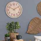 Orologio da parete a muro per cucina casa color legno grande moderno 3 colori
