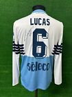 Maglia Lazio LUCAS LEIVA Match Issue Signed Worn Shirt Indossata Preparat Jersey