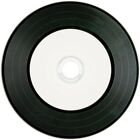 MediaRange Inkjet Printable Vinyl Surface CD-R Discs Black In Disc Sleeves Lot