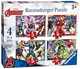 Ravensburger - Puzzle Avengers A, Collezione 4 in a Box, 4 puzzle da 12-16-20-24 Pezzi, Età Raccomandata 3+ Anni