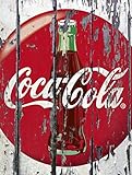 Targa da parete Coca Cola in metallo, stile vintage, idea regalo
