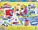Play-Doh Set da Veterinario, Playset con Cane Giocattolo, Trasportino, 10 Strumenti, 5 Colori, Multicolore