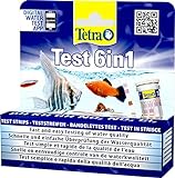Tetra Test 6in1, Test dell Acqua per l Acquario, Controllo Facile e Veloce della Qualità dell Acqua, 25 Strisce