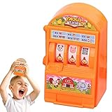 Virtcooy Slot Machine Giocattolo | Lucky Slot Machine Bank con Maniglia Rotante - Simulazione Giocattoli da Casinò con Banca a gettoni Stile Casuale per Bambini, Adulti, Adolescenti