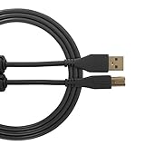 UDG Cavo USB 2.0 (A-B) Dritto Nero 1M - Audio ottimizzato UDG Ultimate Audio Cable per DJ e produttori per massimizzare le loro prestazioni