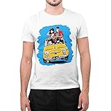 CHEMAGLIETTE! T-Shirt Divertente Uomo Maglietta con Stampa Simpatica Lupin 500 Bianco, L