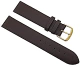 19mm Pelle di vitello cinturino per orologio Made in Germany in marrone con fibbia in oro MJ-Design-Germany incl. myledershop istruzioni di montaggio