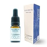 Chianti Labs - Olio CBD 10% Puro Made in Tuscany biologico - Olio di Canapa Certificato - anche per uso Cosmetico - Naturale - 10 ml