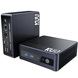 KUU Mini PC, Mini PC desktop N100 CPU LPDDR5 16GB RAM 512GB SSD Mini PC desktop, Windows 11 Pro, desktop con supporto RJ45, WiFi 6, BT5.2, 4K UHD DC DP HDMI Type-C