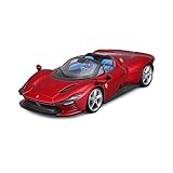 Bburago -Ferrari Signature Daytona SP3 - Riproduzione del veicolo in scala 1/18 - Rosso metallo - Giocattolo per bambini da collezione a partire dai 14 anni - 16913R