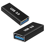 AIYEEN Adattatore USB femmina a femmina (confezione da 2), accoppiatore USB 3.0 femmina a tipo A femmina 3.0 per collegare due dispositivi USB con estremità maschio, connettore di estensione