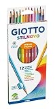 Giotto Stilnovo - Astuccio 12 Pastelli, Multicolore