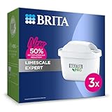 BRITA MAXTRA PRO - Cartuccia filtro dell acqua Limescale Expert, confezione da 3, ricarica originale BRITA per la massima protezione dell apparecchio, riducendo impurità, cloro e metalli