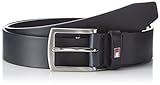 Tommy Hilfiger Cintura Uomo New Denton 4.0 Belt Cintura in Pelle, Blu (Midnight), 95