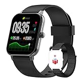 IOWODO R3Pro Smartwatch Orologio Fitness Uomo Donna 1.69   Impermeabil IP68 con Saturimetro (SpO2)Cardiofrequenzimetro Contapassi Cronometro Modalità Nuoto Activity Tracker per Android iOS