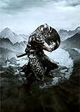 Skyrim Elder Scrolls Dragonborn Edizione limitata Stampa artistica