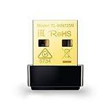 TP-Link TL-WN725N Adattatore USB Scheda di Rete, Wireless N 150Mbps, 2.4GHz, 1 Antenne Interne, Porta USB 2.0, Nano Size, Installazione Semplice, Windows 11/10/8.1/8/7/XP, Mac OS, Linux