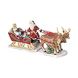 Villeroy & Boch Christmas Toys-Slitta nostalgica, Porcellana, Bianco, 36x14x17cm
