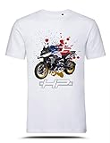 AZgraphishop T-Shirt con Grafica R 1250 GS HP Splatter Style TS-BM-025 (XS)