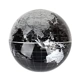 Esotica® - Mappamondo geografico notturno girevole con luce led diam. 14 cm