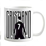 csminformatica Tazza Mug Gadget Compatibile per tifosi di CR7 Ronaldo Juventus Personalizzabile foto/logo Maglia numero 7 CSM07225009