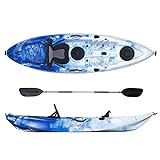 Kayak-canoa Atlantis SHARK blu/bianco cm 280-2 gavoni - seggiolino - pagaia - portacanna
