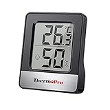 ThermoPro TP49 Piccolo igrometro digitale per interni, termometro d atmosfera, monitor di temperatura e umidometro per il benessere in ufficio e in casa
