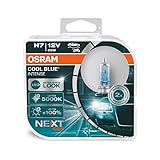 OSRAM COOL BLUE INTENSE H7, 100% luminosa, fino a 5000K, lampada alogena, look LED, duo box (2 lampade)