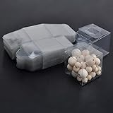 HENGBIRD 50 pezzi scatoline trasparenti per bomboniere, scatola bomboniera 5 x 5 x 5 cm scatola regalo quadrata, scatoline portaconfetti trasparenti, per bomboniere, matrimoni, feste, compleanni