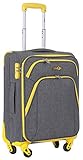 CABIN 5615 Valigia Trolley Morbido, bagaglio a mano 55x40x20 con 4 ruote e Chiusura a combinazione, grande valigia Ideale a bordo di Ryanair, Alitalia, Air Italy, easyJet, Lufthansa