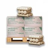 Tronchetti da ardere in legno pressato faggio-abete 200 kg - senza colle solventi - 100% naturale - Made in Italy - su pedana a perdere (22)