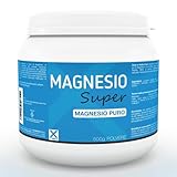 XMED Magnesio Super Puro, 500 grammi in barattolo, Integratore alimentare solubile in polvere, Contrasto alla stanchezza e allo stress psico-fisico