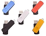 Chiavetta 16 GB Penna USB - Girevole Pen Drive Economica Portatile Chiave USB 2.0 - FEBNISCTE Metallo Colarate Regalo Natalizio