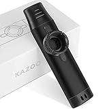 Kazoo Strumento Musicale, professionale, Metallo Kazoo con 5 Membrane Diaframma da Bocca, Buon Compagno per Chitarra/Ukulele, Portatile, Regali per Bambini e Musicisti (Nero)