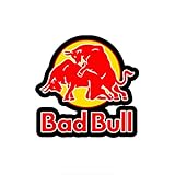 MACMRD Adesivi per Auto 20 * 20 Cm Divertente Bad Red of Bull Grafica Adesivi per Auto E Decalcomanie Adesivi per Auto in Vinile 3D