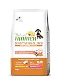 Natural Trainer Sensitive No Gluten Cibo per Cani Puppy&Junior con Salmone - 2kg
